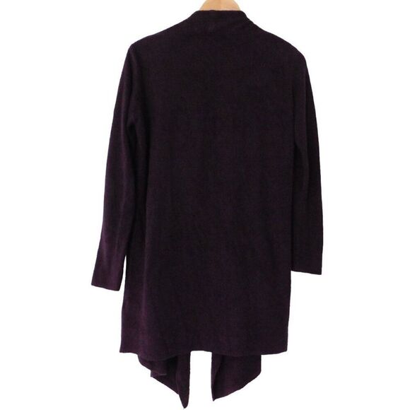 Barefoot Dreams Sweater Womens S / M Purple Bamboo Chic Lite Open Drape Cardigan - Picture 5 of 6